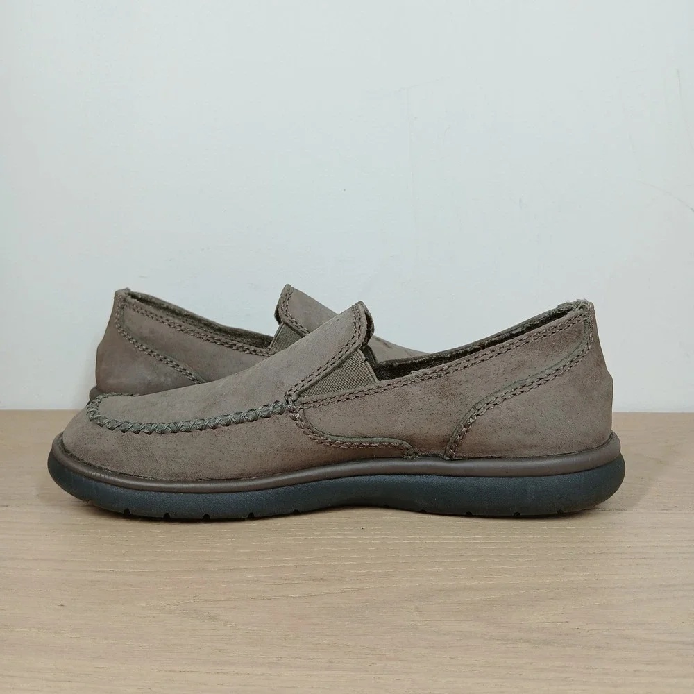 Patagonia Maui Smooth Boulder Slip On Shoes Mens 7.5 Taupe Suede Gorpcore Casual
